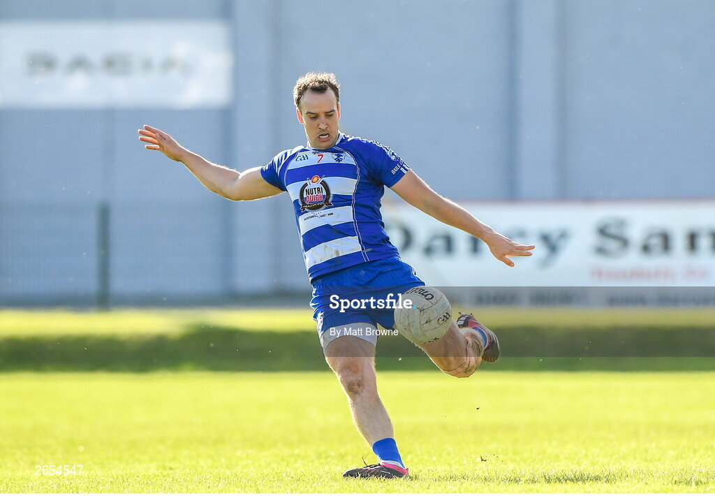 22 October 2023; Paul McLoughlin of Blessington during the Wicklow County Senior Club Football Championship final between Blessington and Rathnew at Echelon Park in Aughrim, Wicklow. Photo by Matt Browne/Sportsfile