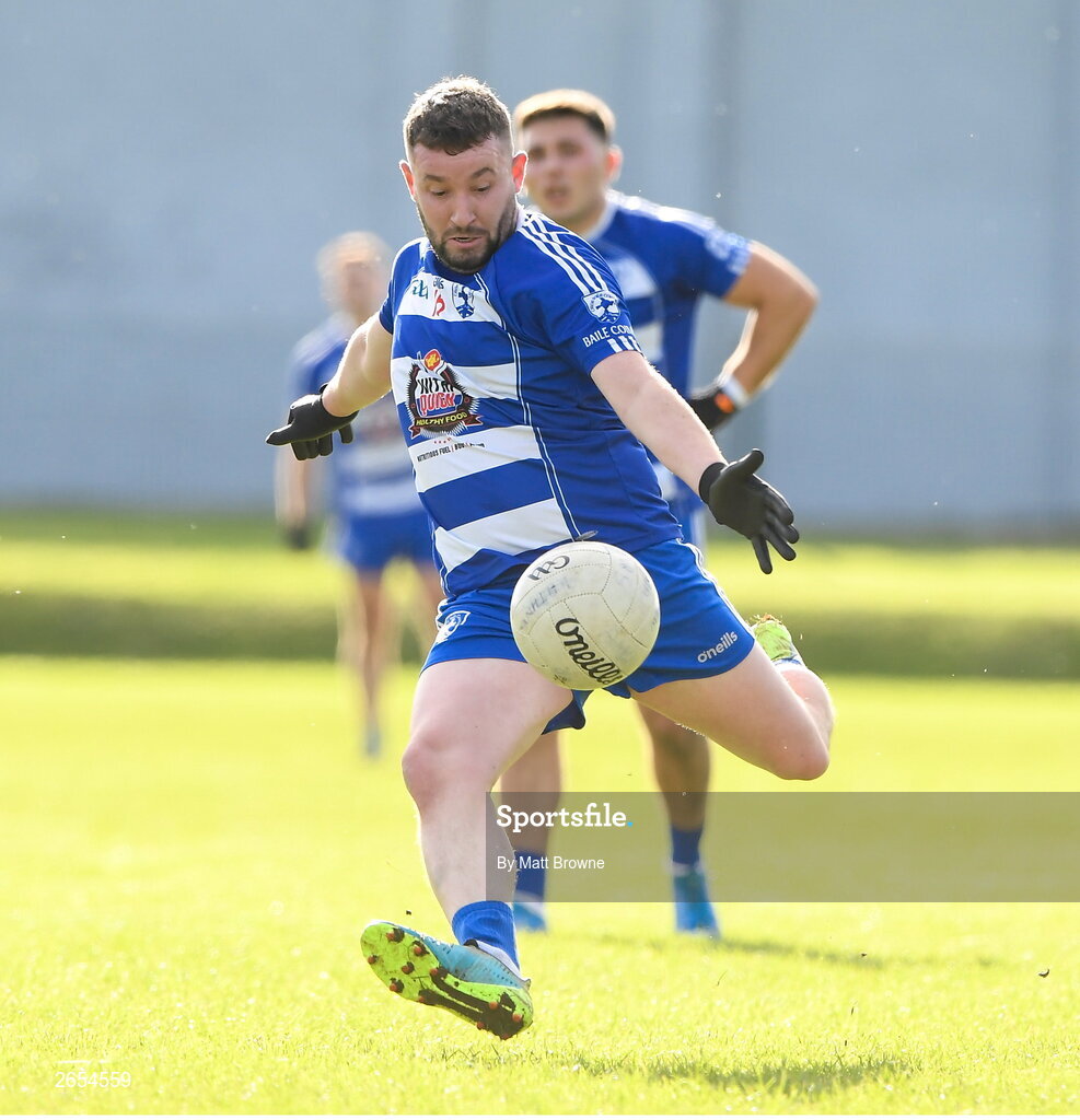 22 October 2023; Mikey O'Connor of Blessington during the Wicklow County Senior Club Football Championship final between Blessington and Rathnew at Echelon Park in Aughrim, Wicklow. Photo by Matt Browne/Sportsfile