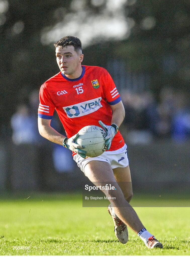 22 October 2023; Tom Jackson of Ardee St Mary's during the Louth County Senior Club Football Championship final between Ardee St Mary's and Naomh Mairtin at Pairc Naomh Bríd in Dowdallshill, Louth. Photo by Stephen Marken/Sportsfile