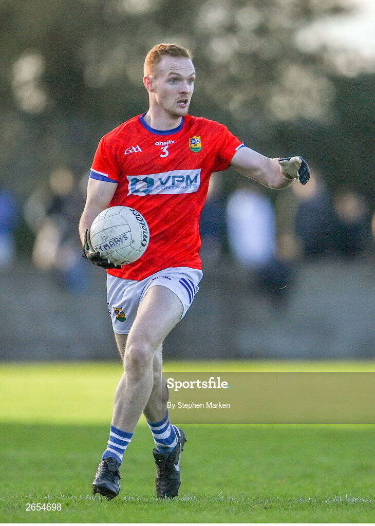 22 October 2023; Donal McKenny of Ardee St Mary's during the Louth County Senior Club Football Championship final between Ardee St Mary's and Naomh Mairtin at Pairc Naomh Bríd in Dowdallshill, Louth. Photo by Stephen Marken/Sportsfile