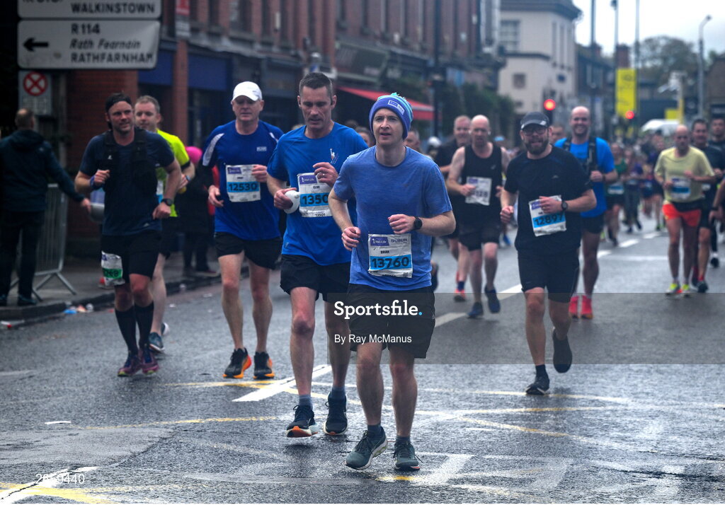 29 October 2023; Brian O'Brien from Dublin during the 2023 Irish Life Dublin Marathon. Thousands of runners took to the Fitzwilliam Square start line, to participate in the 42nd running of the Dublin Marathon. Photo by Ray McManus/Sportsfile