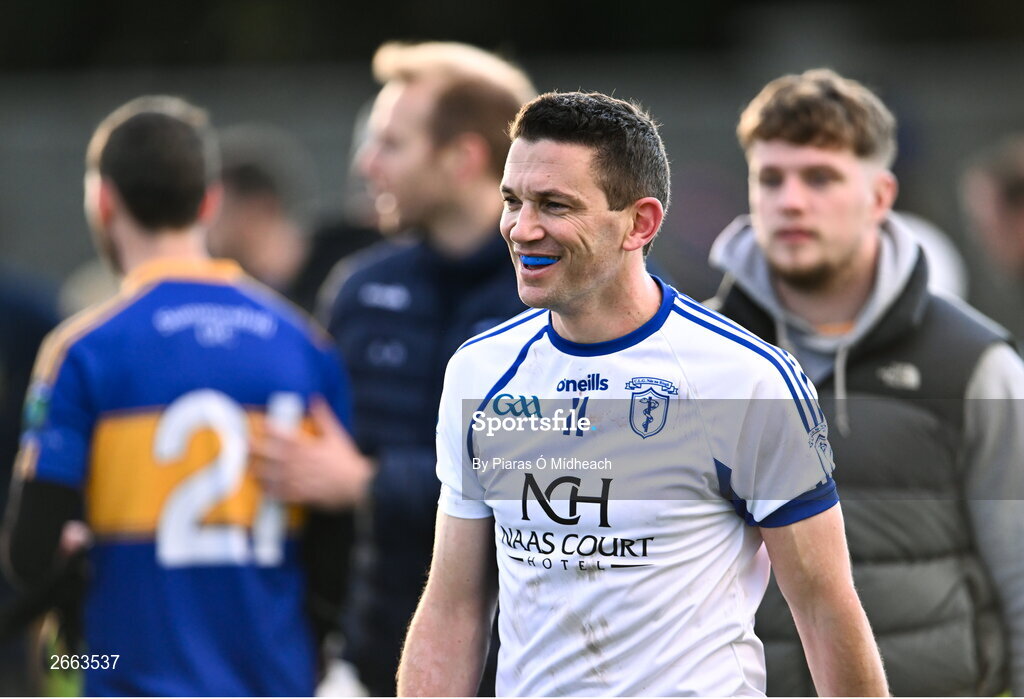 5 November 2023; Eamonn Callaghan of Naas after his side's victory in the AIB Leinster GAA Football Senior Club Championship quarter-final match between Naas and Summerhill at Manguard Park in Kildare. Photo by Piaras Ó Mídheach/Sportsfile