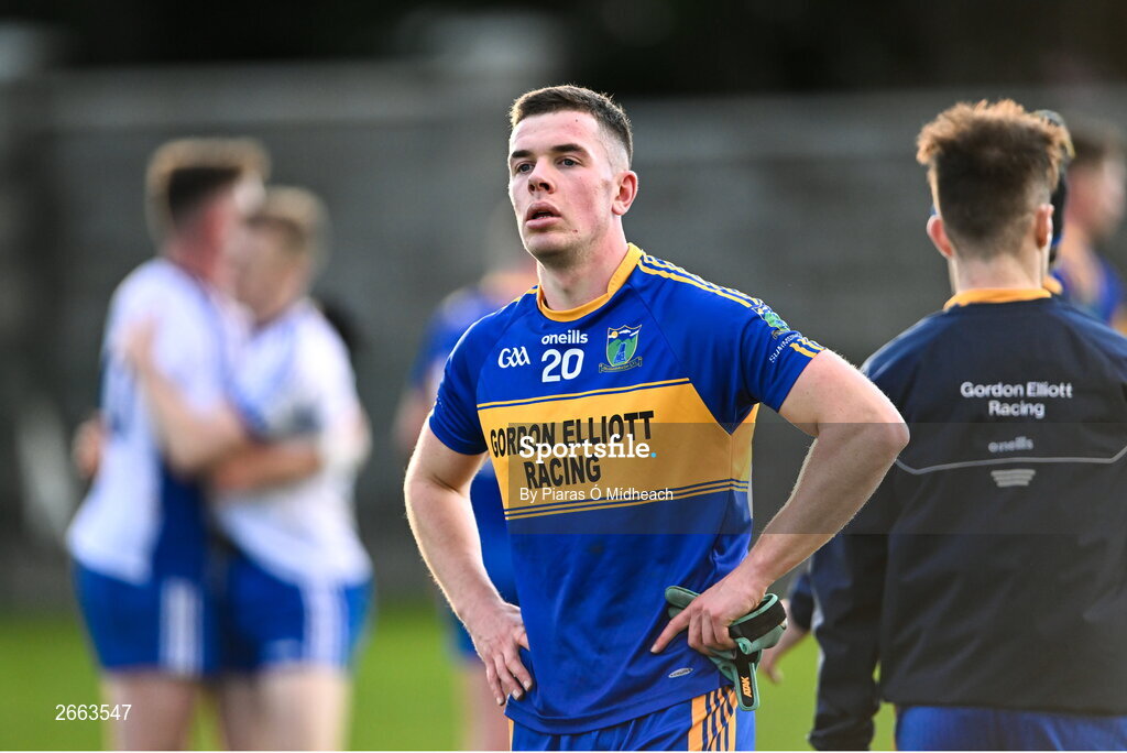 5 November 2023; Diarmuid McCabe of Summerhill after his side's defeat in the AIB Leinster GAA Football Senior Club Championship quarter-final match between Naas and Summerhill at Manguard Park in Kildare. Photo by Piaras Ó Mídheach/Sportsfile