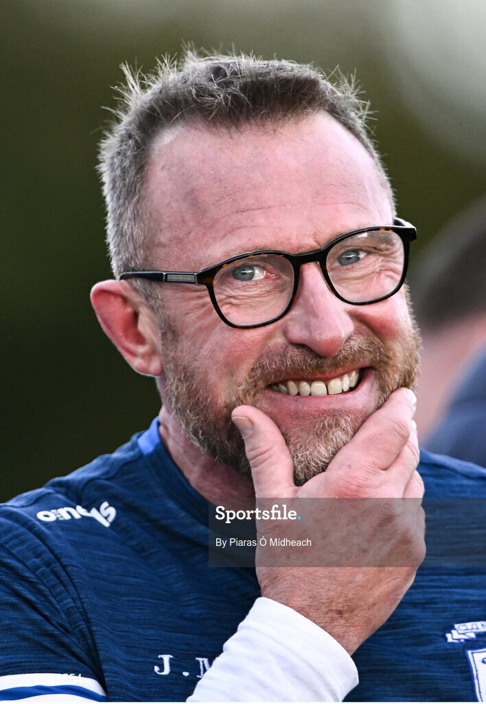 5 November 2023; Naas manager Joe Murphy during the AIB Leinster GAA Football Senior Club Championship quarter-final match between Naas and Summerhill at Manguard Park in Kildare. Photo by Piaras Ó Mídheach/Sportsfile