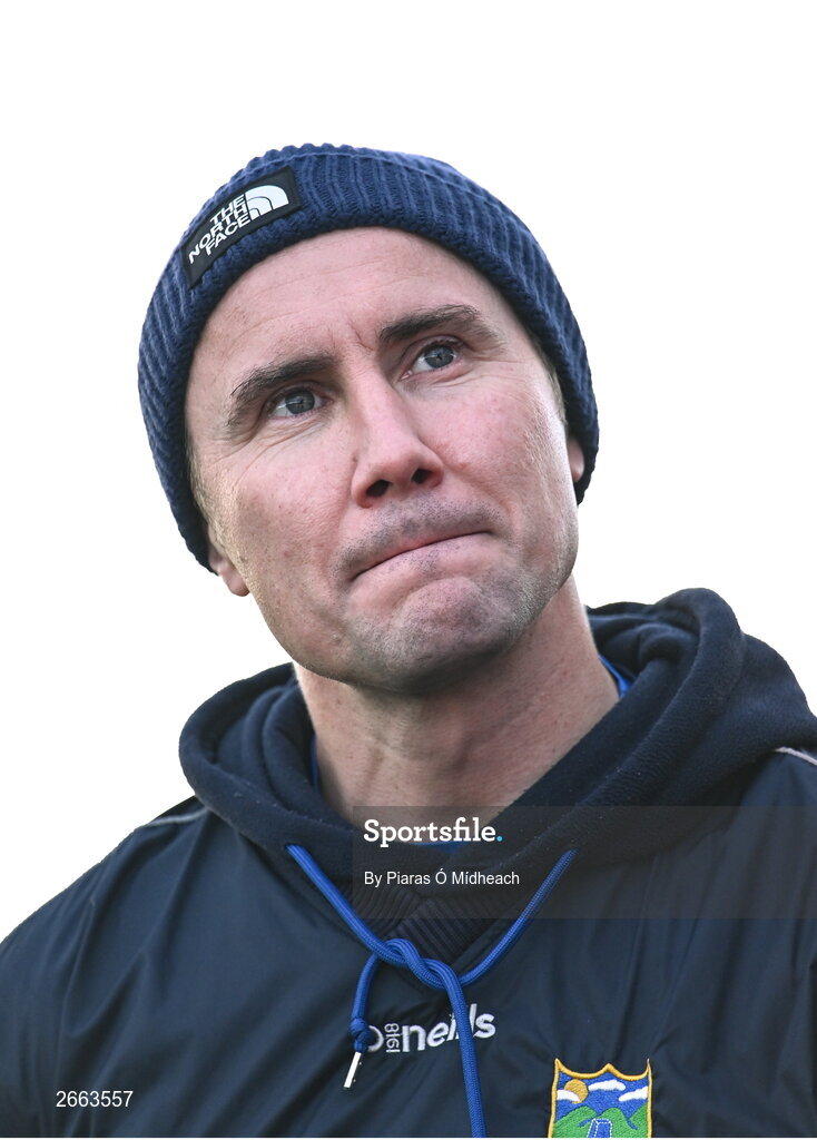 5 November 2023; Summerhill selector Brian Flanagan during the AIB Leinster GAA Football Senior Club Championship quarter-final match between Naas and Summerhill at Manguard Park in Kildare. Photo by Piaras Ó Mídheach/Sportsfile