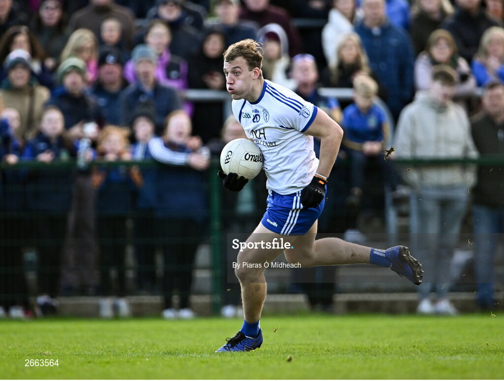 5 November 2023; Darragh Kirwan of Naas during the AIB Leinster GAA Football Senior Club Championship quarter-final match between Naas and Summerhill at Manguard Park in Kildare. Photo by Piaras Ó Mídheach/Sportsfile