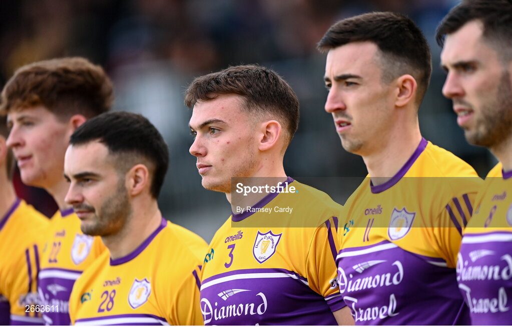 5 November 2023; Oisin Smyth of Derrygonnelly Harps before the AIB Ulster GAA Football Senior Club Championship round 1 match between Derrygonnelly Harps of Fermanagh and Kilcoo of Down at Brewster Park in Enniskillen, Fermanagh. Photo by Ramsey Cardy/Sportsfile