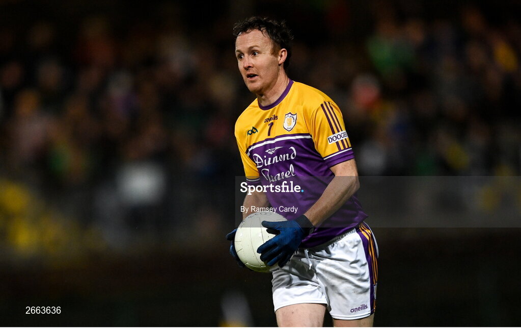 5 November 2023; Daniel Ward of Derrygonnelly Harps during the AIB Ulster GAA Football Senior Club Championship round 1 match between Derrygonnelly Harps of Fermanagh and Kilcoo of Down at Brewster Park in Enniskillen, Fermanagh. Photo by Ramsey Cardy/Sportsfile