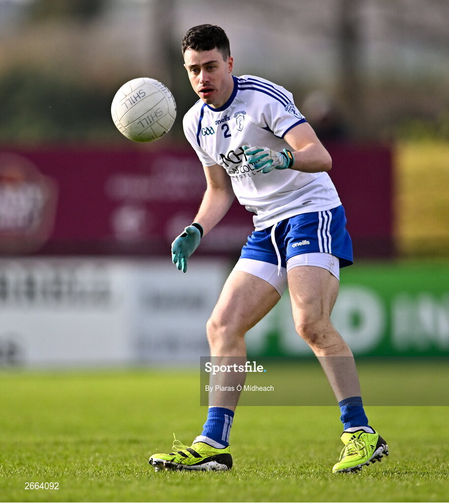 5 November 2023; Cathal Daly of Naas during the AIB Leinster GAA Football Senior Club Championship quarter-final match between Naas and Summerhill at Manguard Park in Kildare. Photo by Piaras Ó Mídheach/Sportsfile