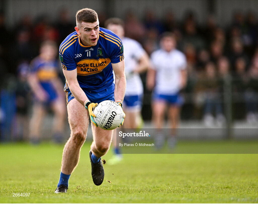 5 November 2023; Eoghan Frayne of Summerhill during the AIB Leinster GAA Football Senior Club Championship quarter-final match between Naas and Summerhill at Manguard Park in Kildare. Photo by Piaras Ó Mídheach/Sportsfile
