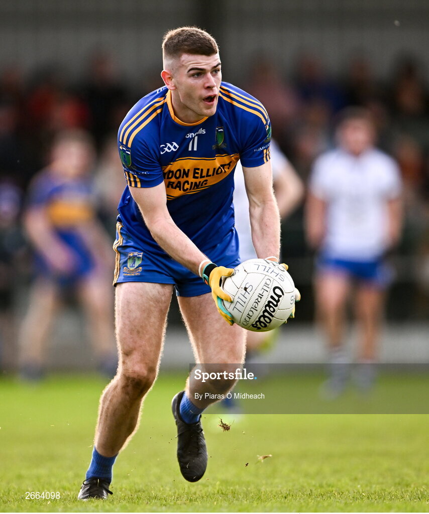 5 November 2023; Eoghan Frayne of Summerhill during the AIB Leinster GAA Football Senior Club Championship quarter-final match between Naas and Summerhill at Manguard Park in Kildare. Photo by Piaras Ó Mídheach/Sportsfile