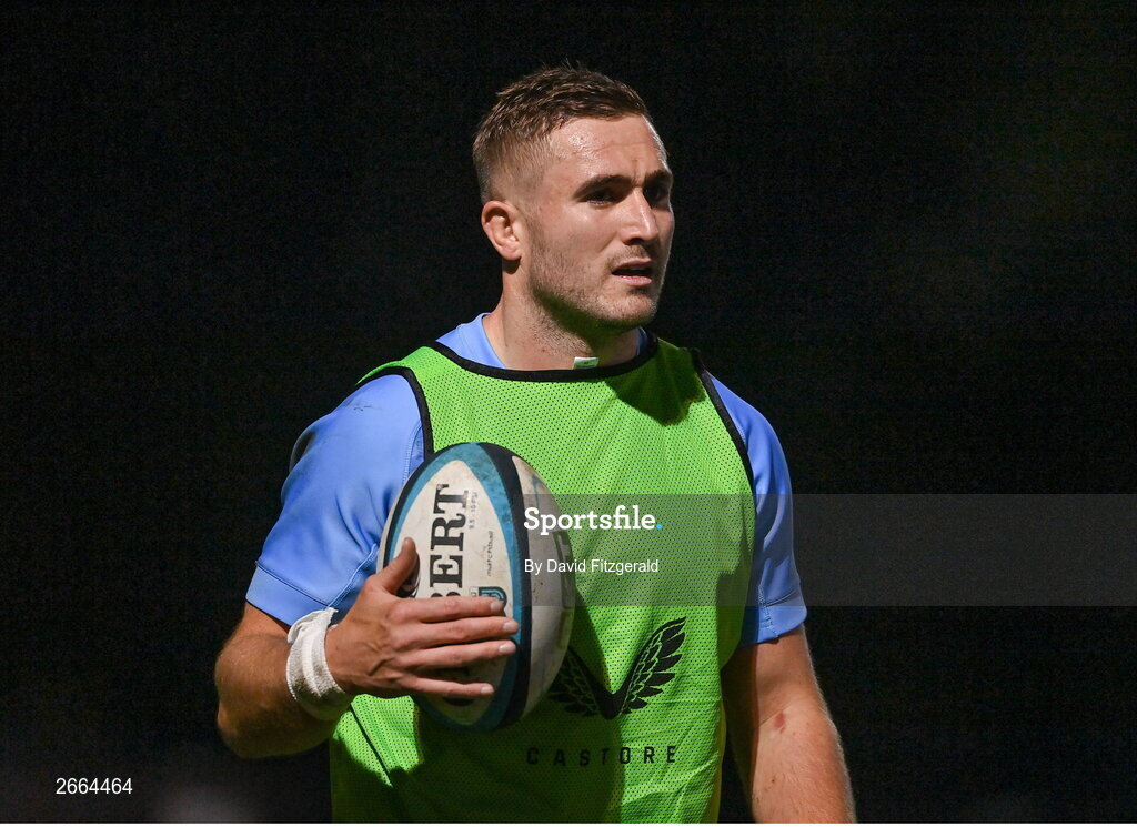 7 November 2023; Jordan Larmour during a Leinster rugby open training session at Dublin University Football Club in Trinity College, Dublin. Photo by David Fitzgerald/Sportsfile