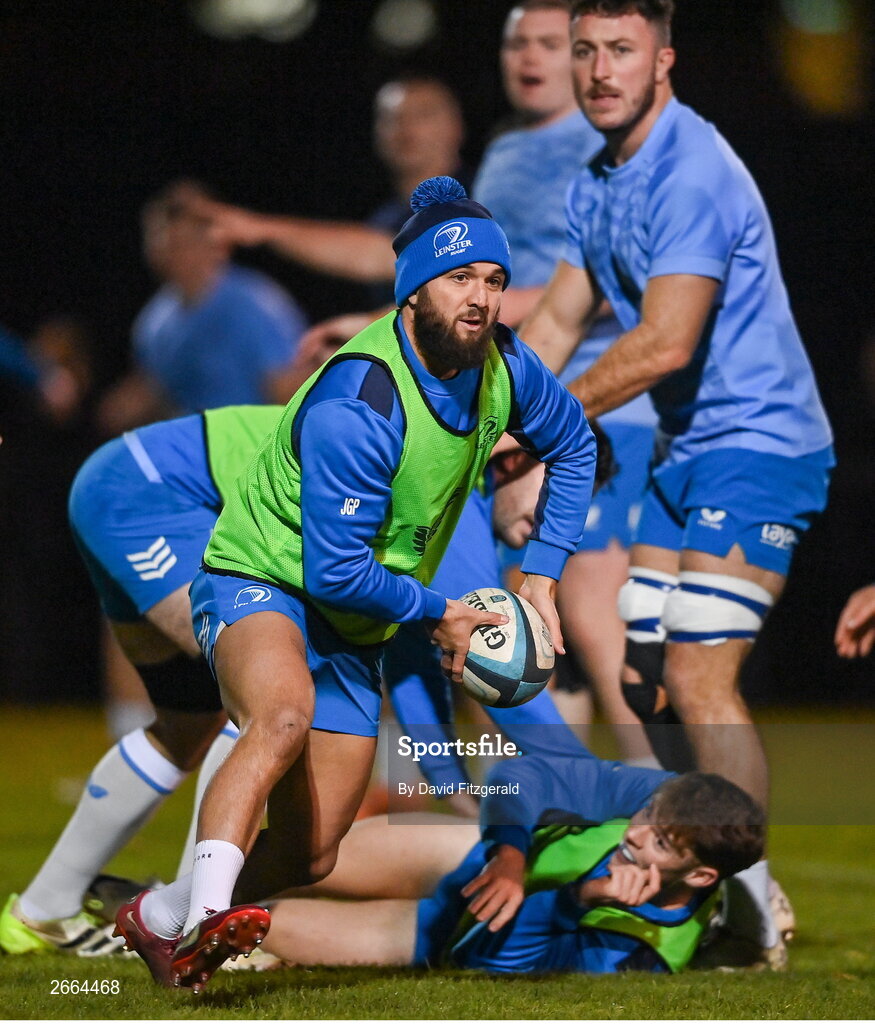 7 November 2023; Jamison Gibson-Park during a Leinster rugby open training session at Dublin University Football Club in Trinity College, Dublin. Photo by David Fitzgerald/Sportsfile