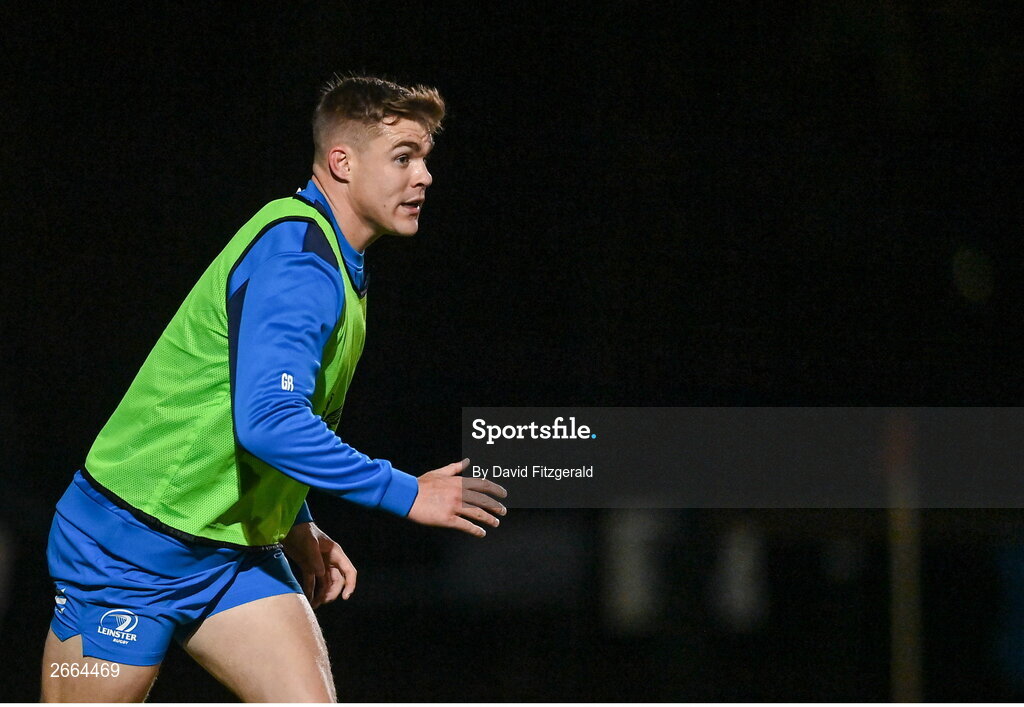 7 November 2023; Garry Ringrose during a Leinster rugby open training session at Dublin University Football Club in Trinity College, Dublin. Photo by David Fitzgerald/Sportsfile