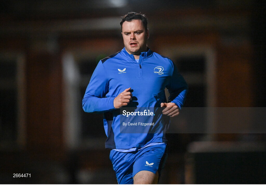 7 November 2023; James Ryan during a Leinster rugby open training session at Dublin University Football Club in Trinity College, Dublin. Photo by David Fitzgerald/Sportsfile