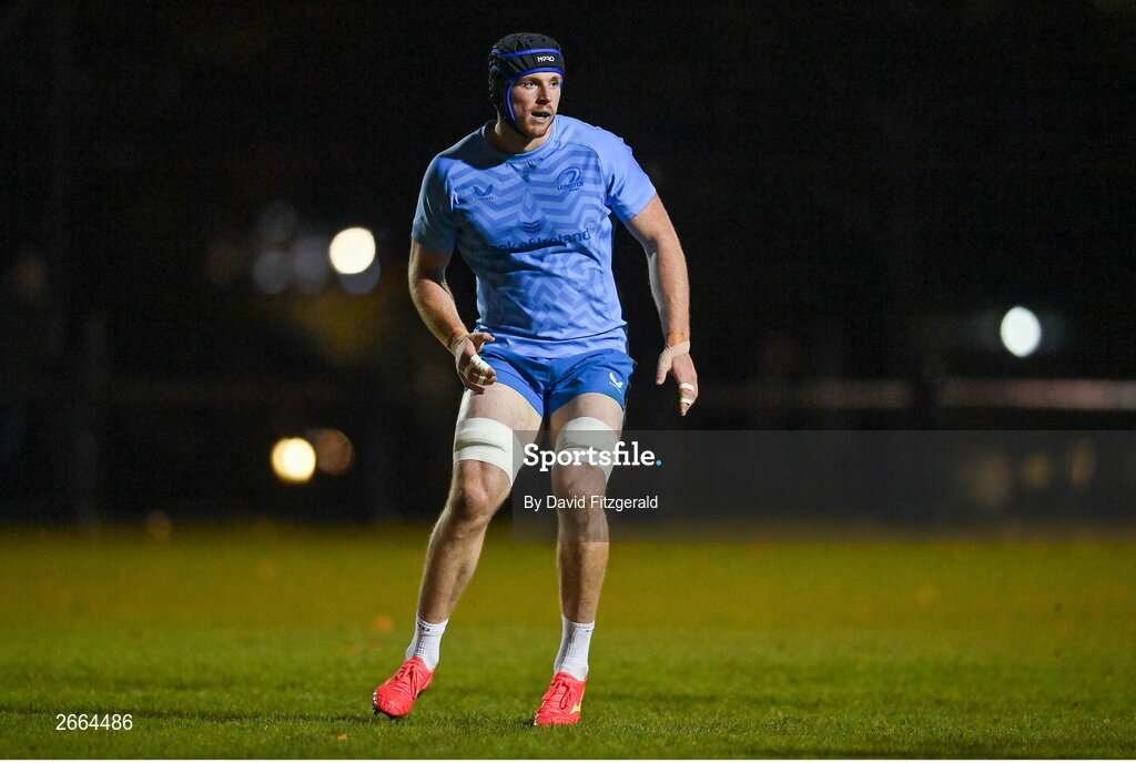 7 November 2023; Ryan Baird during a Leinster rugby open training session at Dublin University Football Club in Trinity College, Dublin. Photo by David Fitzgerald/Sportsfile
