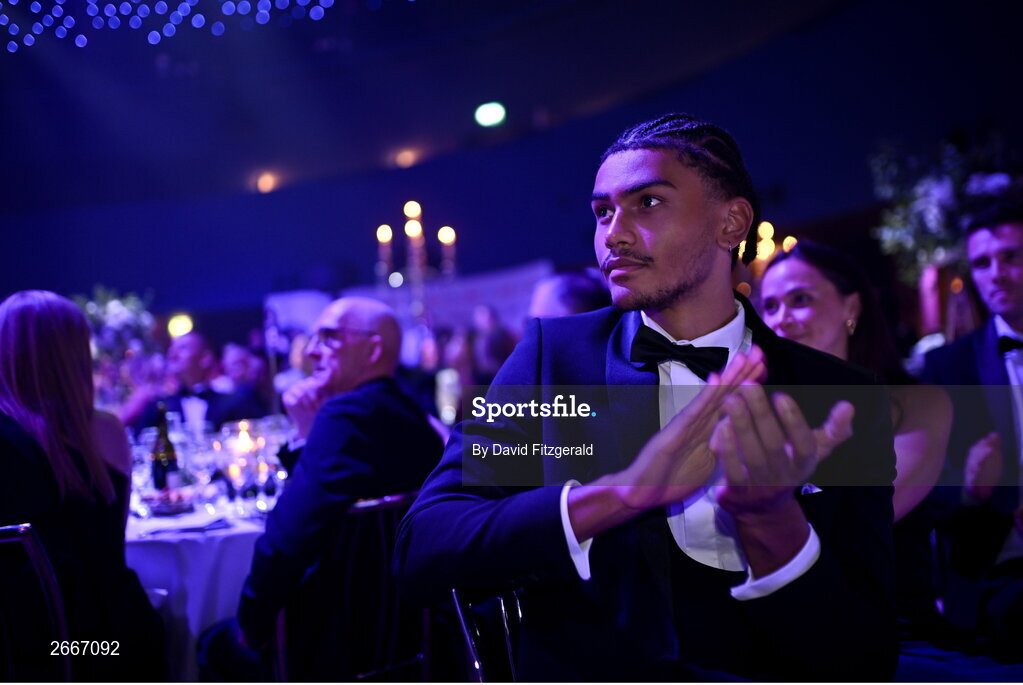 11 November 2023; Reece Ademola in attendance at the Team Ireland Olympic Ball at the Mansion House in Dublin. The event was a joint celebration of the brilliant performances of Team Ireland athletes at the European Games this summer, as well as the announcement of the winners of the Olympic Federation of Ireland Annual Awards. The event was attended by the Minister for Tourism, Culture, Arts, Gaeltacht, Sport and Media, Catherine Martin TD, Minister of State for Sport and Physical Education, Thomas Byrne TD, Olympic medallists, European Games athletes, Team Ireland Sponsors and Partners, Sport Ireland and the wider Olympic family. Photo by David Fitzgerald/Sportsfile
