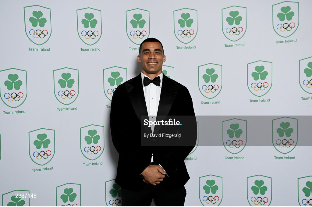 11 November 2023; Olympian Jordan Conroy in attendance at the Team Ireland Olympic Ball at the Mansion House in Dublin. The event was a joint celebration of the brilliant performances of Team Ireland athletes at the European Games this summer, as well as the announcement of the winners of the Olympic Federation of Ireland Annual Awards. The event was attended by the Minister for Tourism, Culture, Arts, Gaeltacht, Sport and Media, Catherine Martin TD, Minister of State for Sport and Physical Education, Thomas Byrne TD, Olympic medallists, European Games athletes, Team Ireland Sponsors and Partners, Sport Ireland and the wider Olympic family. Photo by David Fitzgerald/Sportsfile