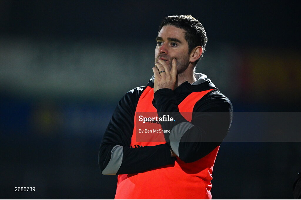 25 November 2023; Naomh Conaill manager Martin Regan during the AIB Ulster GAA Football Senior Club Championship semi-final match between Glen, Derry, and Naomh Conaill, Donegal, at Healy Park in Omagh, Tyrone. Photo by Ben McShane/Sportsfile