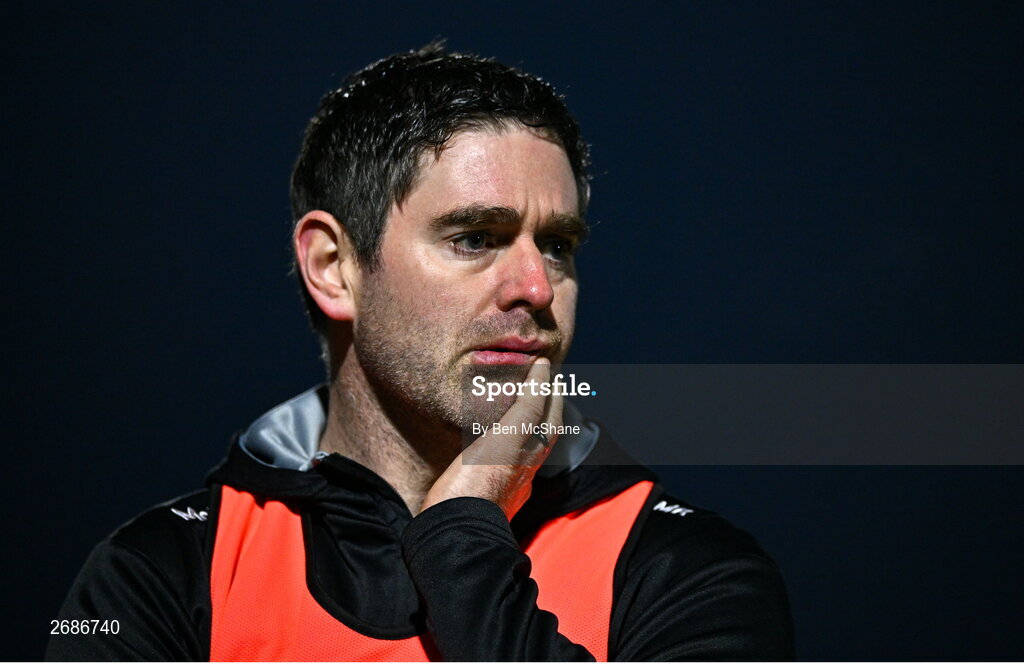 25 November 2023; Naomh Conaill manager Martin Regan during the AIB Ulster GAA Football Senior Club Championship semi-final match between Glen, Derry, and Naomh Conaill, Donegal, at Healy Park in Omagh, Tyrone. Photo by Ben McShane/Sportsfile