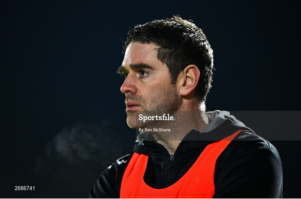 25 November 2023; Naomh Conaill manager Martin Regan during the AIB Ulster GAA Football Senior Club Championship semi-final match between Glen, Derry, and Naomh Conaill, Donegal, at Healy Park in Omagh, Tyrone. Photo by Ben McShane/Sportsfile