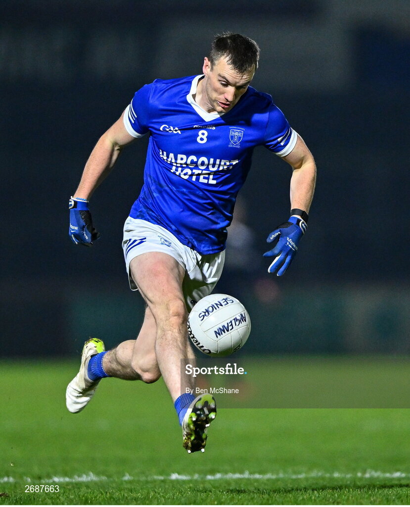 25 November 2023; Leo McLoone of Naomh Conaill during the AIB Ulster GAA Football Senior Club Championship semi-final match between Glen, Derry, and Naomh Conaill, Donegal, at Healy Park in Omagh, Tyrone. Photo by Ben McShane/Sportsfile