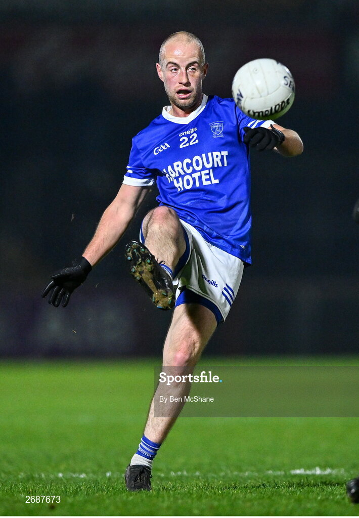 25 November 2023; Eoin Waide of Naomh Conaill during the AIB Ulster GAA Football Senior Club Championship semi-final match between Glen, Derry, and Naomh Conaill, Donegal, at Healy Park in Omagh, Tyrone. Photo by Ben McShane/Sportsfile
