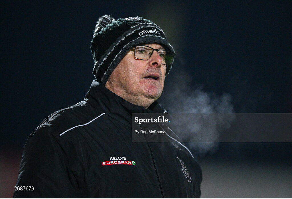 25 November 2023; Glen manager Malachy O'Rourke during the AIB Ulster GAA Football Senior Club Championship semi-final match between Glen, Derry, and Naomh Conaill, Donegal, at Healy Park in Omagh, Tyrone. Photo by Ben McShane/Sportsfile
