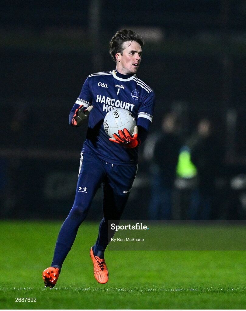25 November 2023; Naomh Conaill goalkeeper Stephen McGrath during the AIB Ulster GAA Football Senior Club Championship semi-final match between Glen, Derry, and Naomh Conaill, Donegal, at Healy Park in Omagh, Tyrone. Photo by Ben McShane/Sportsfile