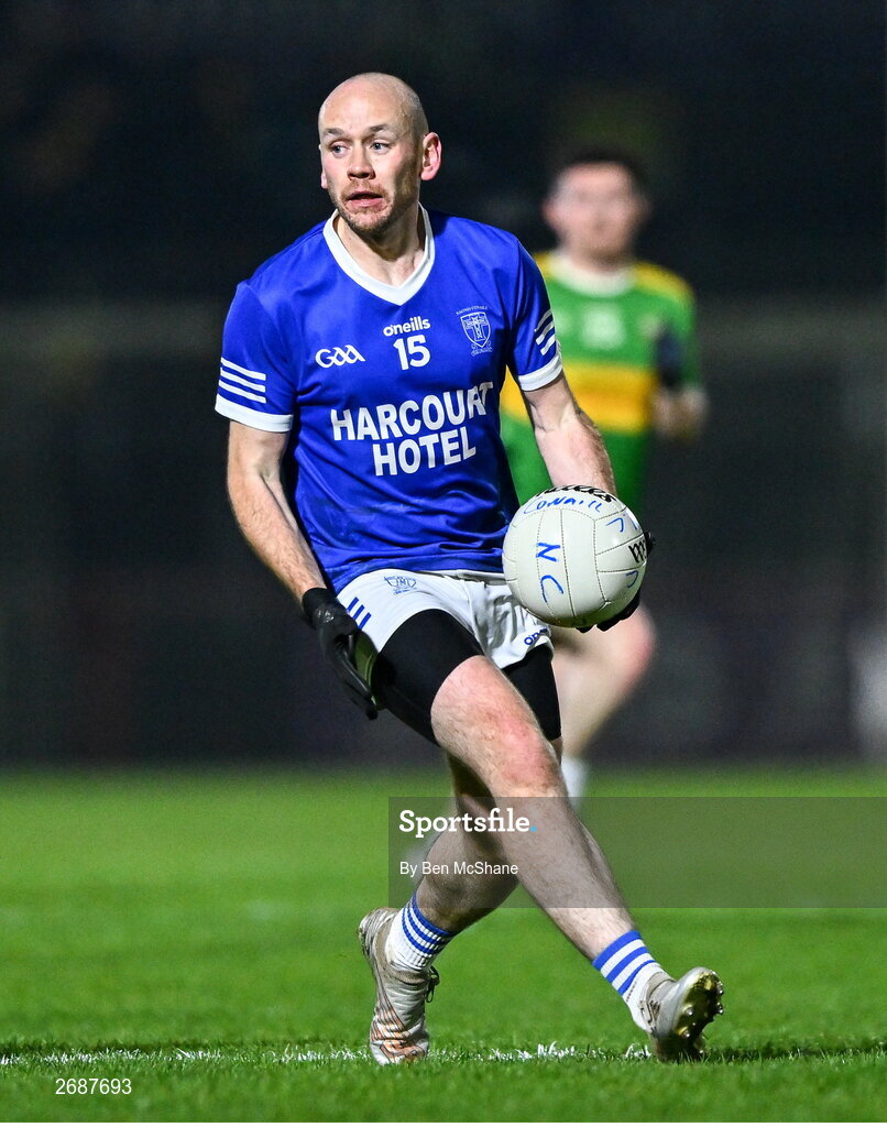25 November 2023; John O'Malley of Naomh Conaill during the AIB Ulster GAA Football Senior Club Championship semi-final match between Glen, Derry, and Naomh Conaill, Donegal, at Healy Park in Omagh, Tyrone. Photo by Ben McShane/Sportsfile