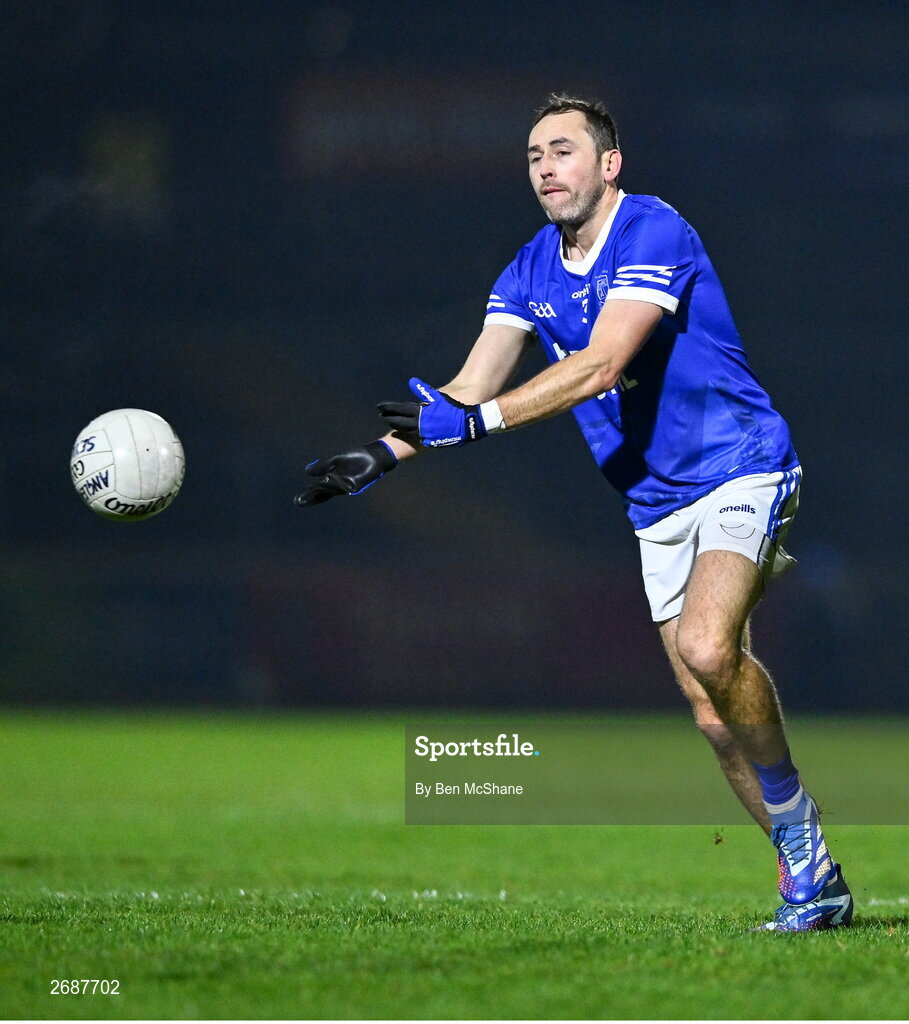 25 November 2023; AJ Gallagher of Naomh Conaill during the AIB Ulster GAA Football Senior Club Championship semi-final match between Glen, Derry, and Naomh Conaill, Donegal, at Healy Park in Omagh, Tyrone. Photo by Ben McShane/Sportsfile