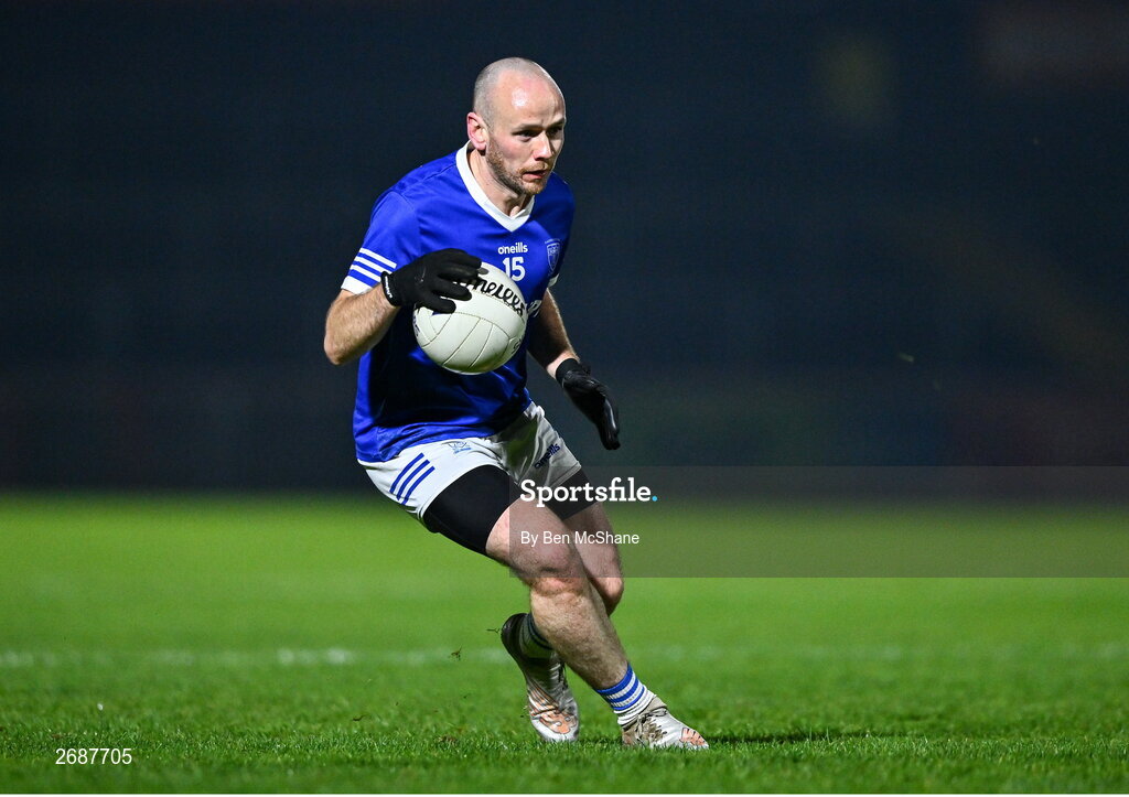 25 November 2023; John O'Malley of Naomh Conaill during the AIB Ulster GAA Football Senior Club Championship semi-final match between Glen, Derry, and Naomh Conaill, Donegal, at Healy Park in Omagh, Tyrone. Photo by Ben McShane/Sportsfile