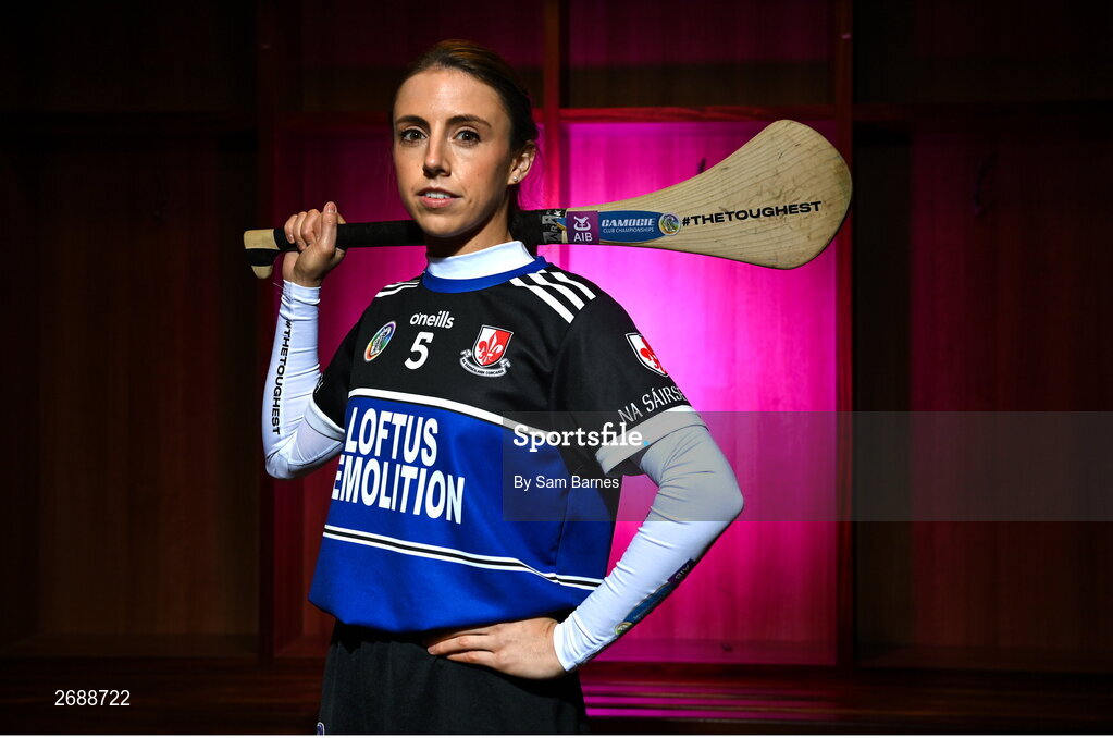 28 November 2023; AIB ambassador, camogie star, Niamh O'Callaghan of Sarsfields, Cork, pictured ahead of this weekend’s AIB Camogie All-Ireland Club Championship semi-finals and for the release of the first full episode of ‘Meet #TheToughest’, a new content series from AIB that will showcase some of the final stages of this year’s AIB Camogie All-Ireland Club Championships, through footage captured by cameras worn by players for the first time in Gaelic Games. You can view the first episode of ‘Meet #TheToughest’ here: https://www.youtube.com/watch?v=bz0vKEzaWEE. Photo by Sam Barnes/Sportsfile