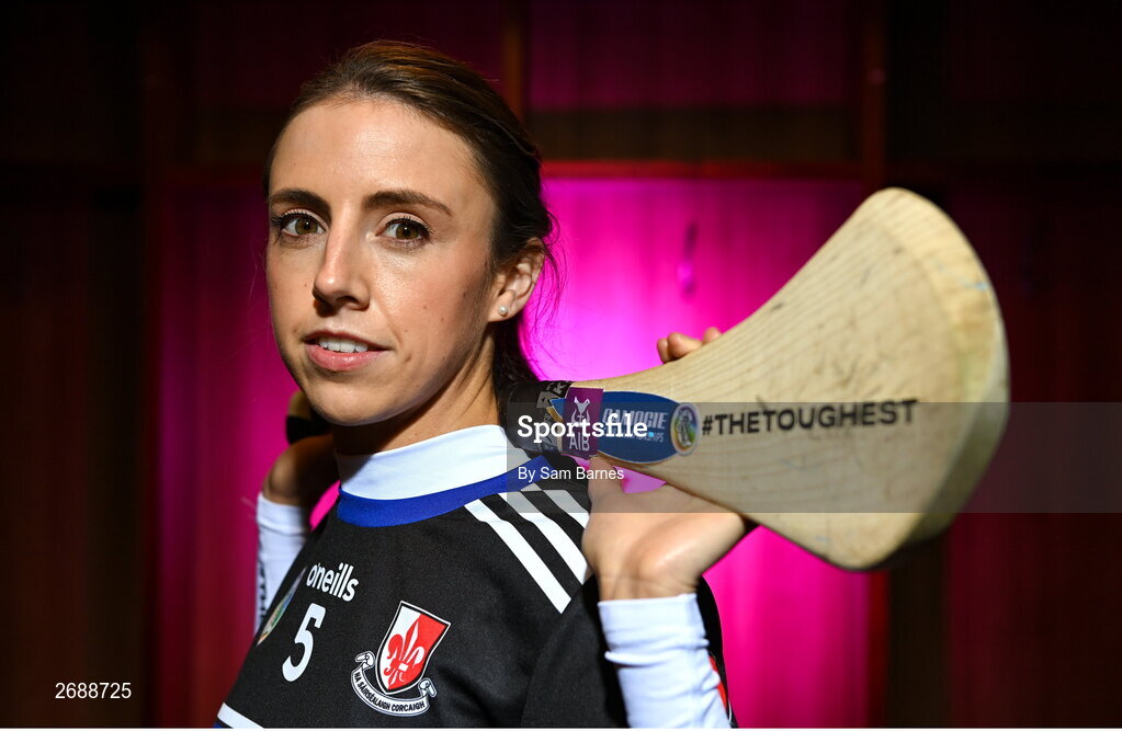 28 November 2023; AIB ambassador, camogie star, Niamh O'Callaghan of Sarsfields, Cork, pictured ahead of this weekend’s AIB Camogie All-Ireland Club Championship semi-finals and for the release of the first full episode of ‘Meet #TheToughest’, a new content series from AIB that will showcase some of the final stages of this year’s AIB Camogie All-Ireland Club Championships, through footage captured by cameras worn by players for the first time in Gaelic Games. You can view the first episode of ‘Meet #TheToughest’ here: https://www.youtube.com/watch?v=bz0vKEzaWEE. Photo by Sam Barnes/Sportsfile