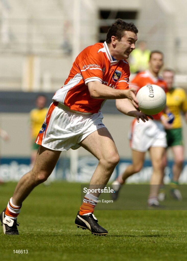 11 July 2004; Oisin McConville, Armagh. Bank of Ireland Ulster Senior Football Championship Final, Armagh v Donegal, Croke Park, Dublin. Picture credit; Damien Eagers / SPORTSFILE
