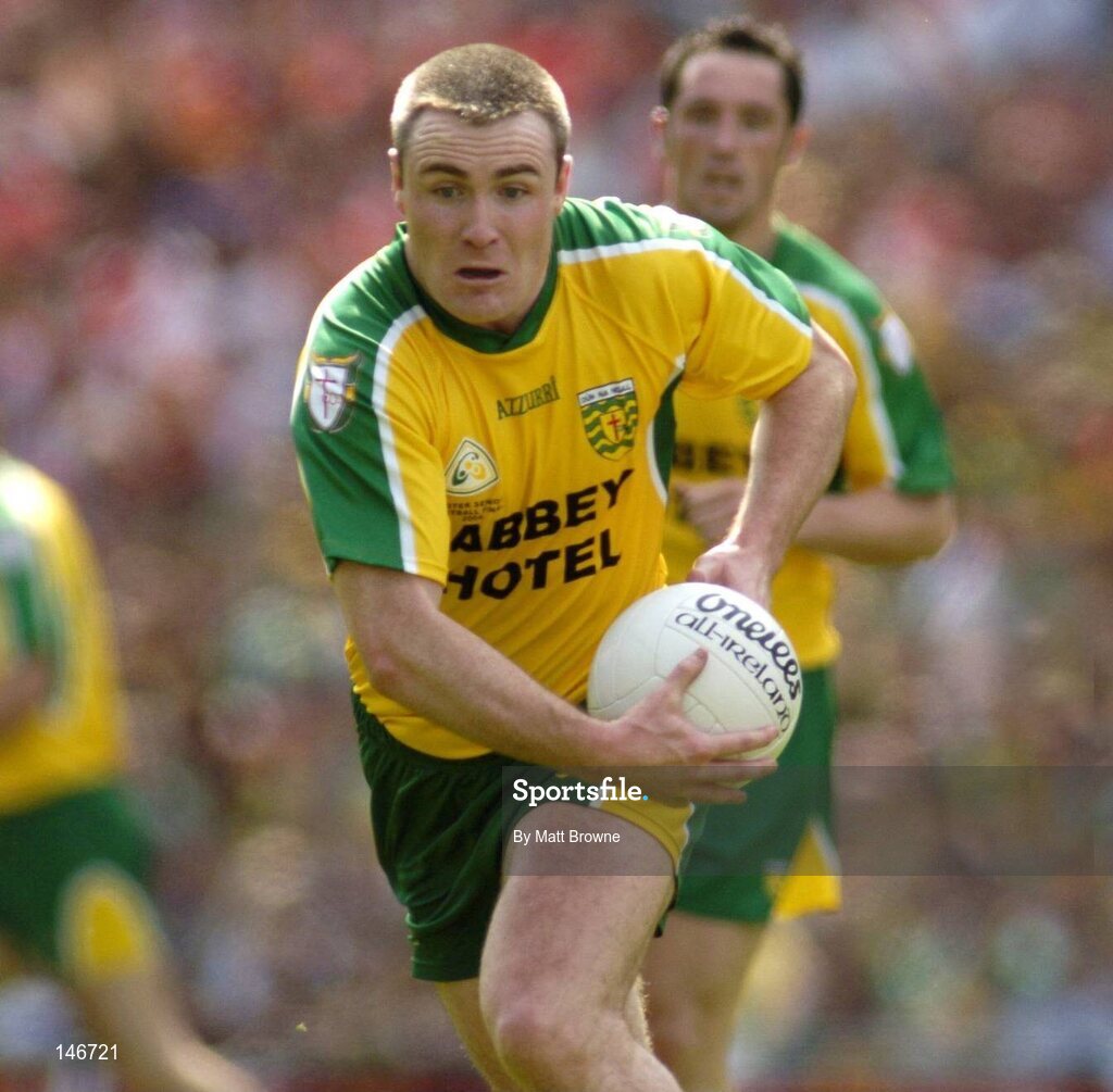 11 July 2004; John Gildea, Donegal. Bank of Ireland Ulster Senior Football Championship Final, Armagh v Donegal, Croke Park, Dublin. Picture credit; Matt Browne / SPORTSFILE