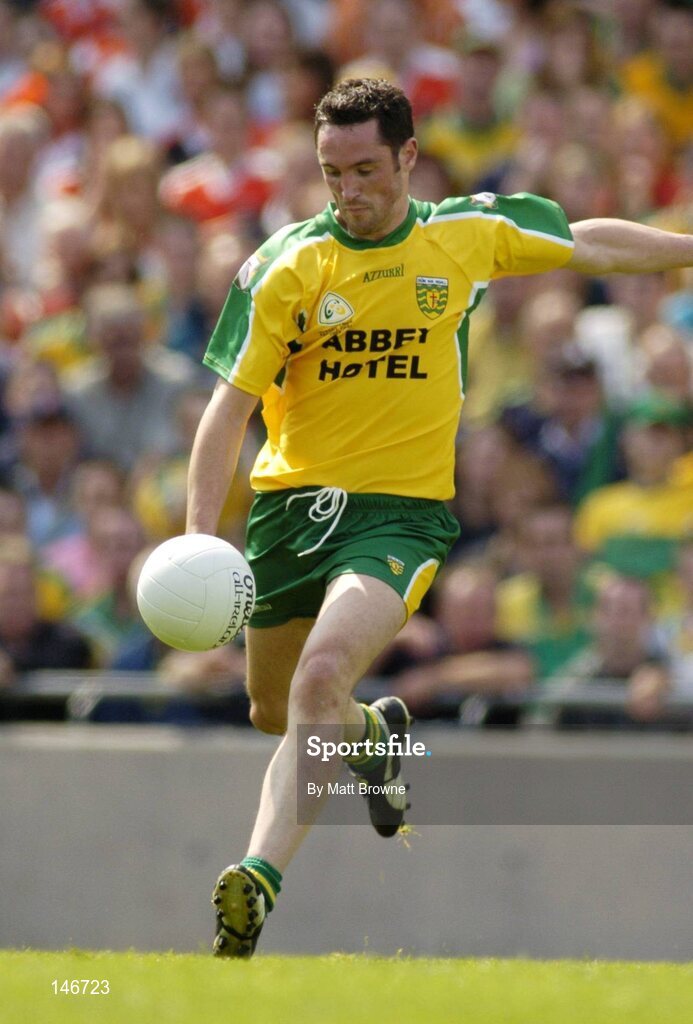 11 July 2004; Brendan Devenney, Donegal. Bank of Ireland Ulster Senior Football Championship Final, Armagh v Donegal, Croke Park, Dublin. Picture credit; Matt Browne / SPORTSFILE