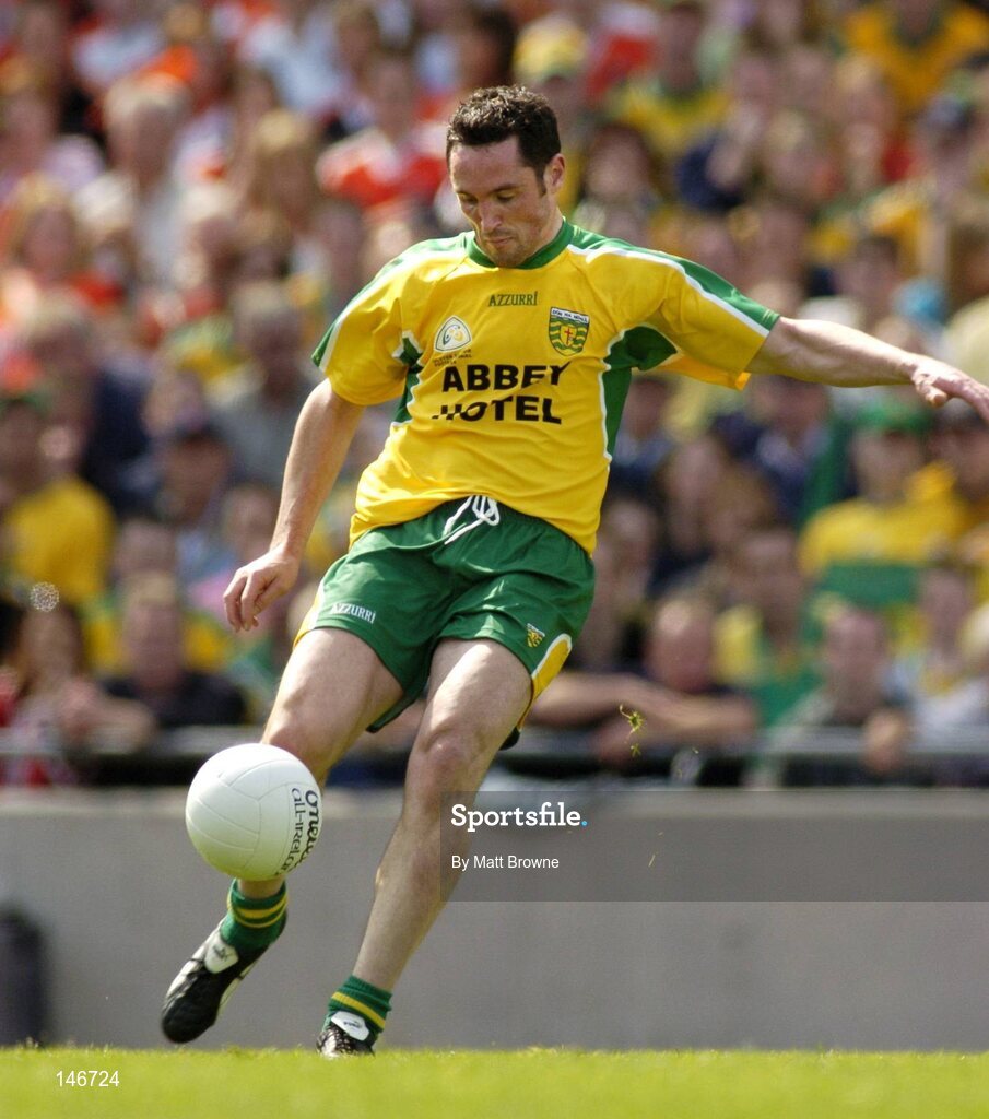 11 July 2004; Brendan Devenney, Donegal. Bank of Ireland Ulster Senior Football Championship Final, Armagh v Donegal, Croke Park, Dublin. Picture credit; Matt Browne / SPORTSFILE