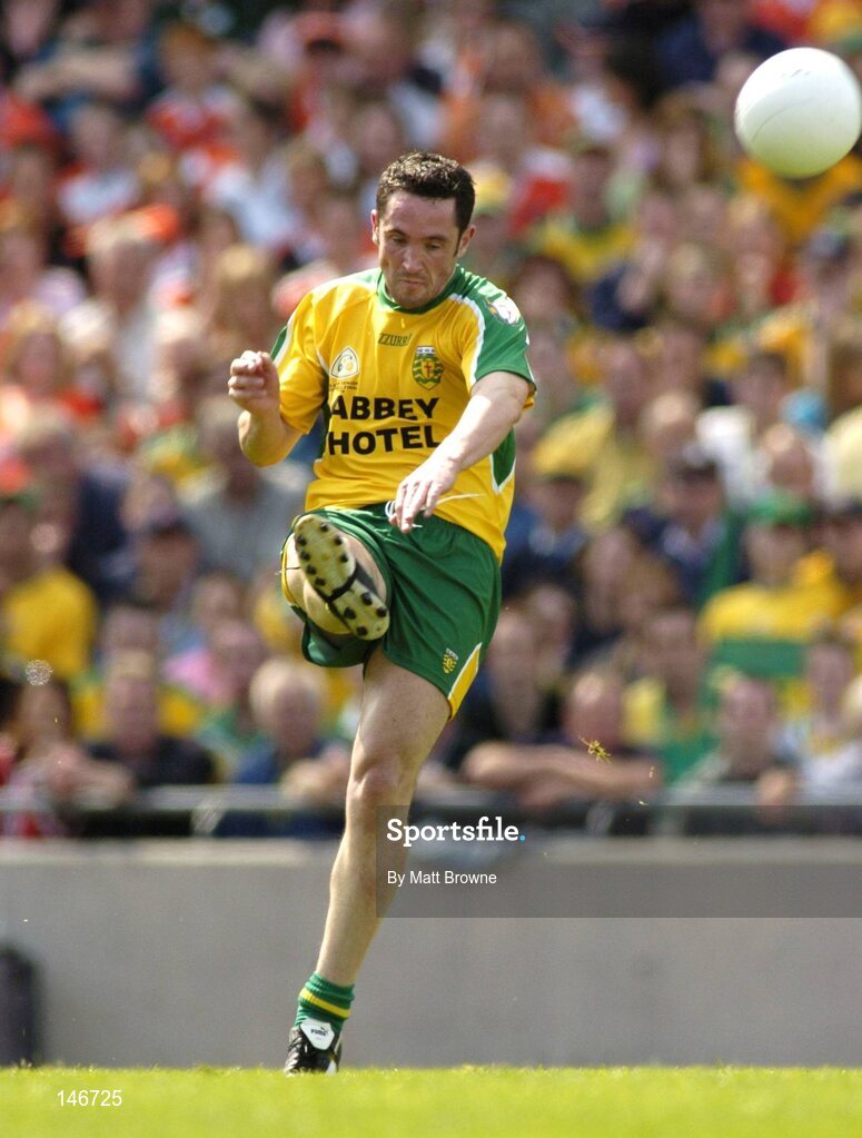11 July 2004; Brendan Devenney, Donegal. Bank of Ireland Ulster Senior Football Championship Final, Armagh v Donegal, Croke Park, Dublin. Picture credit; Matt Browne / SPORTSFILE