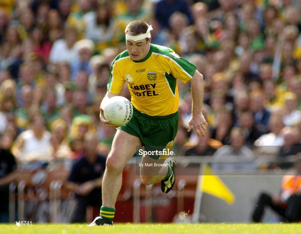 11 July 2004; John Gildea, Donegal. Bank of Ireland Ulster Senior Football Championship Final, Armagh v Donegal, Croke Park, Dublin. Picture credit; Matt Browne / SPORTSFILE