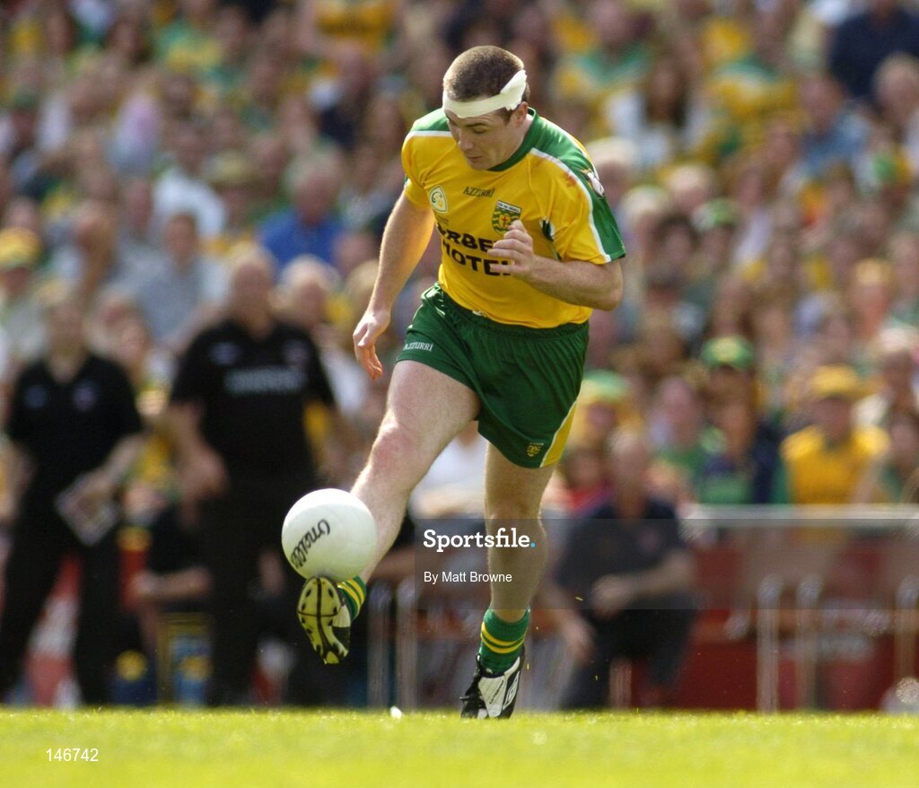 11 July 2004; John Gildea, Donegal. Bank of Ireland Ulster Senior Football Championship Final, Armagh v Donegal, Croke Park, Dublin. Picture credit; Matt Browne / SPORTSFILE