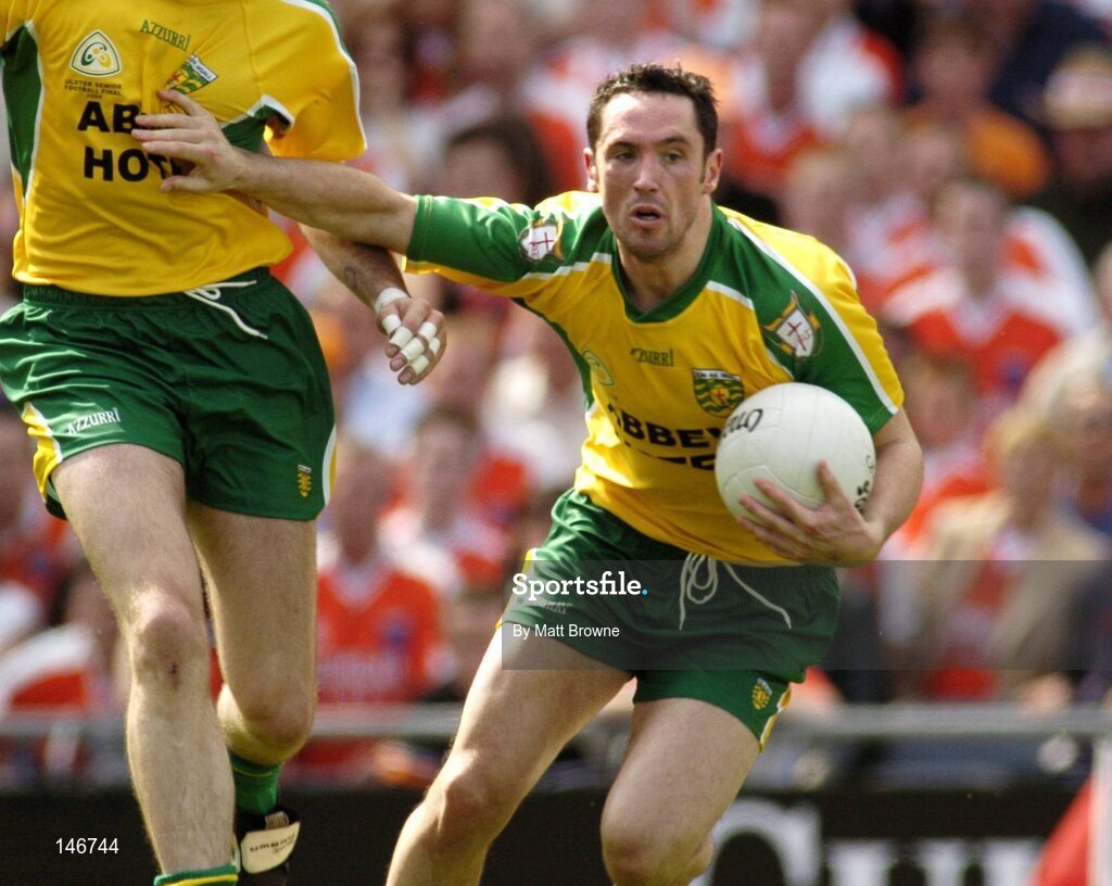 11 July 2004; Brendan Devenney, Donegal. Bank of Ireland Ulster Senior Football Championship Final, Armagh v Donegal, Croke Park, Dublin. Picture credit; Matt Browne / SPORTSFILE
