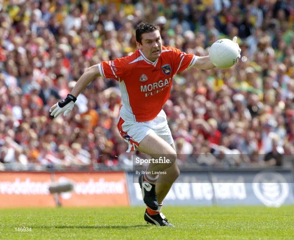11 July 2004; Oisin McConville, Armagh. Bank of Ireland Ulster Senior Football Championship Final, Armagh v Donegal, Croke Park, Dublin. Picture credit; Brian Lawless / SPORTSFILE
