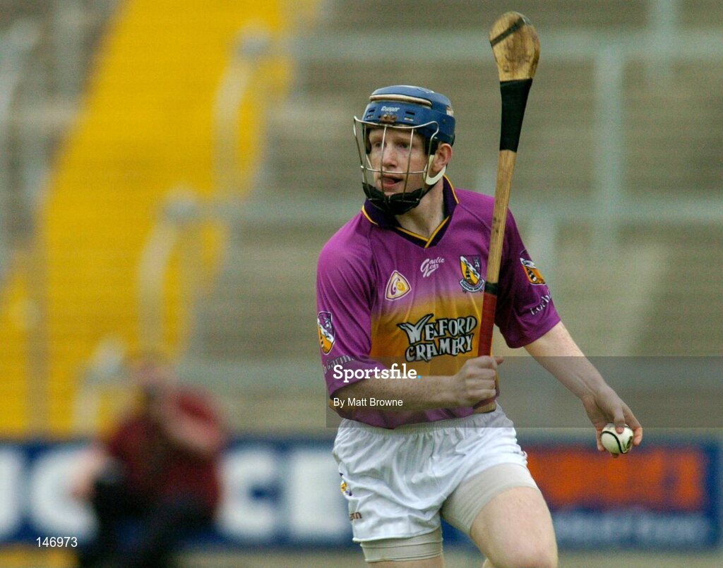 14 July 2004; Rory Jacob, Wexford. Erin Leinster Under 21 Hurling Final, Wexford v Kilkenny, Wexford Park, Wexford. Picture credit; Matt Browne / SPORTSFILE
