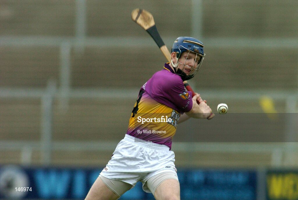 14 July 2004; Rory Jacob, Wexford. Erin Leinster Under 21 Hurling Final, Wexford v Kilkenny, Wexford Park, Wexford. Picture credit; Matt Browne / SPORTSFILE