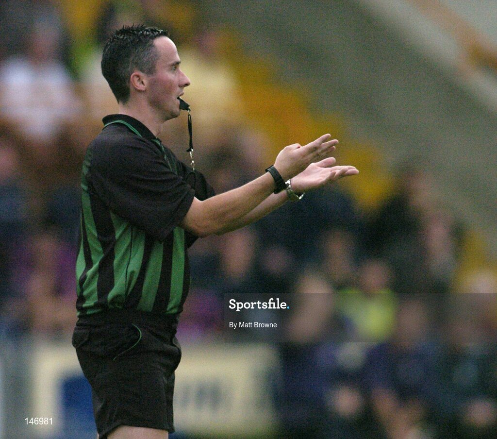 14 July 2004; James McGrath, Referee. Erin Leinster Under 21 Hurling Final, Wexford v Kilkenny, Wexford Park, Wexford. Picture credit; Matt Browne / SPORTSFILE