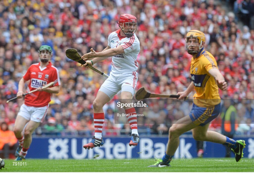 8 September 2013; Cork goalkeeper Anthony Nash appeals after taking a free. GAA Hurling All-Ireland Senior Championship Final, Cork v Clare, Croke Park, Dublin. Picture credit: Brian Lawless / SPORTSFILE