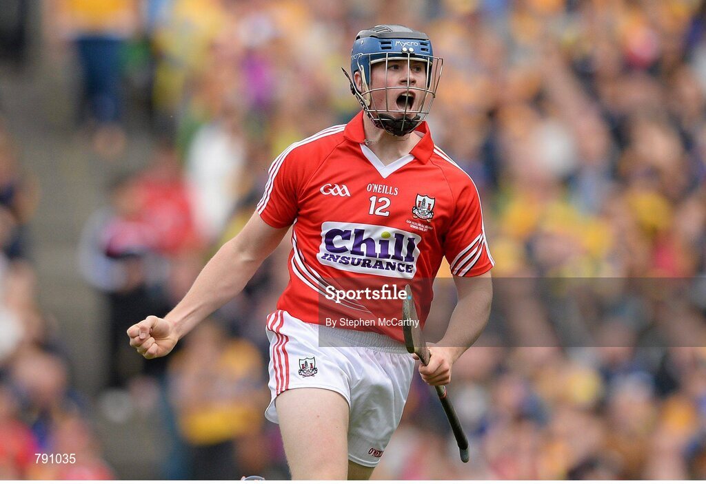8 September 2013; Conor Lehane, Cork, celebrates after scoring his side's first goal. GAA Hurling All-Ireland Senior Championship Final, Cork v Clare, Croke Park, Dublin. Picture credit: Stephen McCarthy / SPORTSFILE