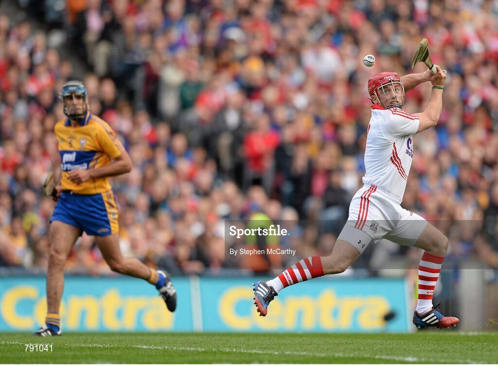 8 September 2013; Anthony Nash, Cork, shoots to score his side's second goal. GAA Hurling All-Ireland Senior Championship Final, Cork v Clare, Croke Park, Dublin. Picture credit: Stephen McCarthy / SPORTSFILE