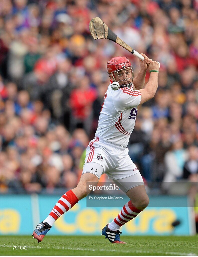 8 September 2013; Anthony Nash, Cork, shoots to score his side's second goal. GAA Hurling All-Ireland Senior Championship Final, Cork v Clare, Croke Park, Dublin. Picture credit: Stephen McCarthy / SPORTSFILE